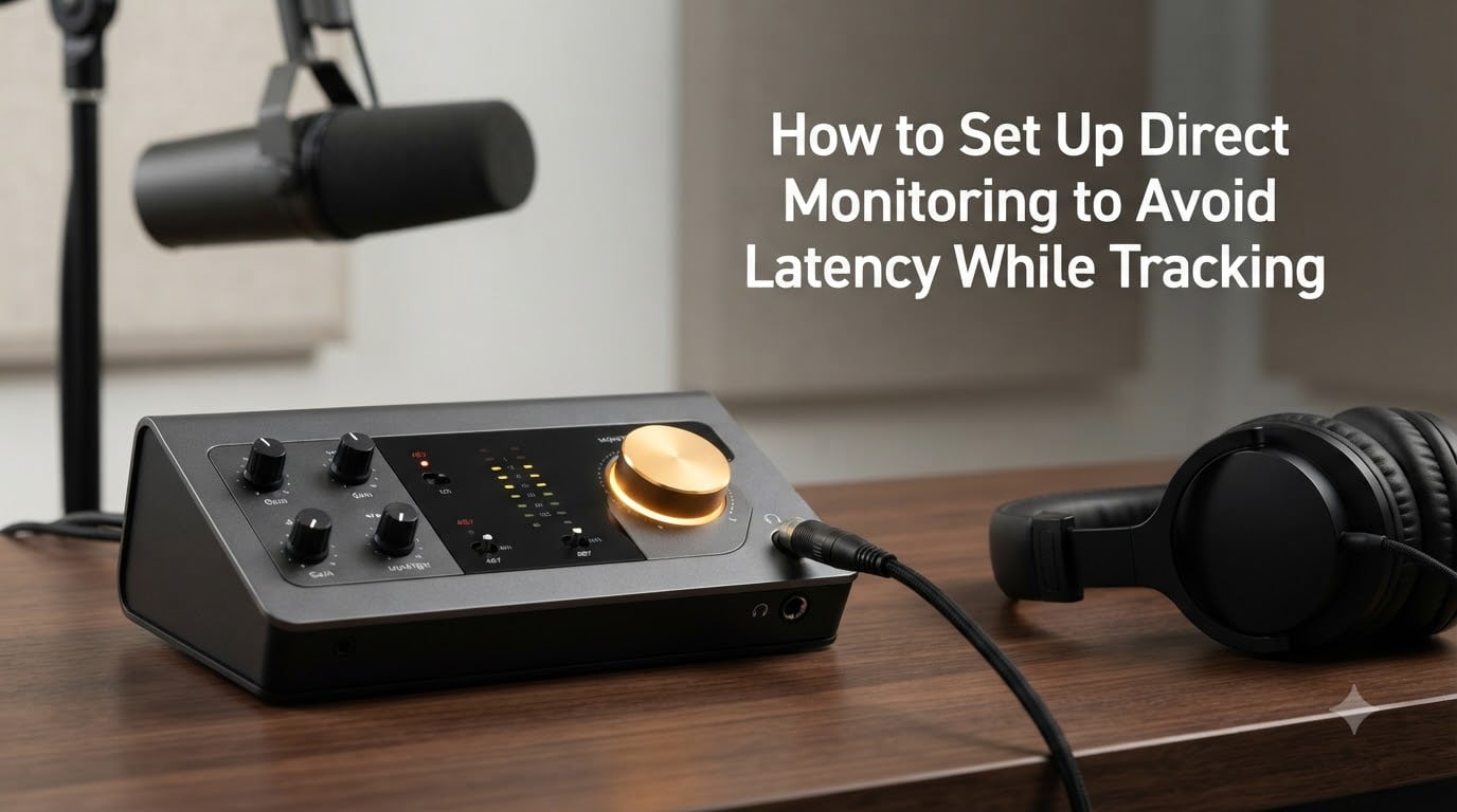 How to Set Up Direct Monitoring to Avoid Latency While Tracking