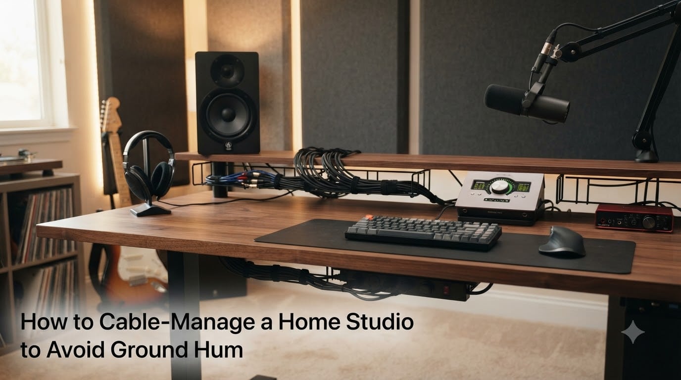 How to Cable-Manage a Home Studio to Avoid Ground Hum