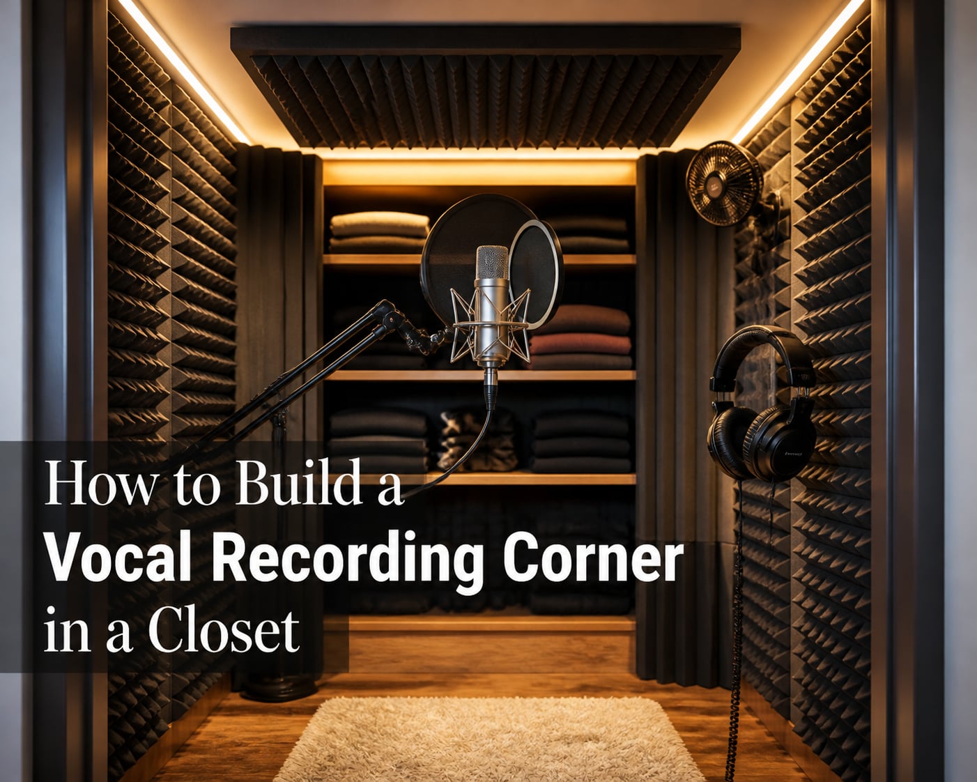 How to Build a Vocal Recording Corner in a Closet