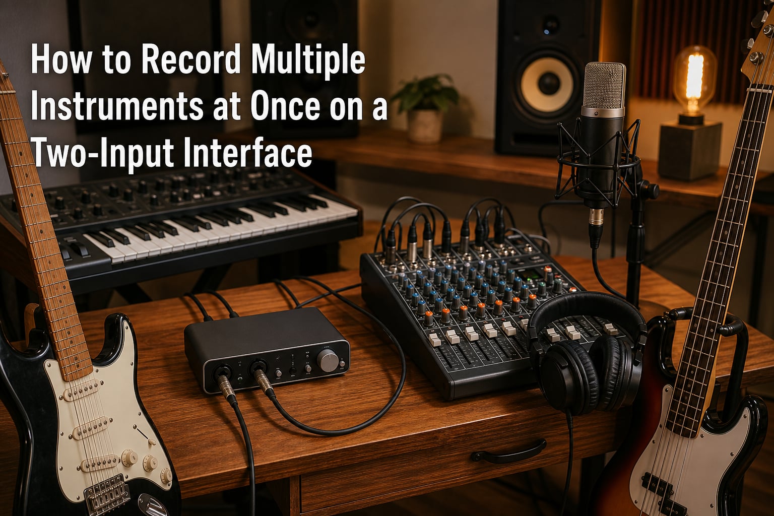 How to Record Multiple Instruments at Once on a Two-Input Interface
