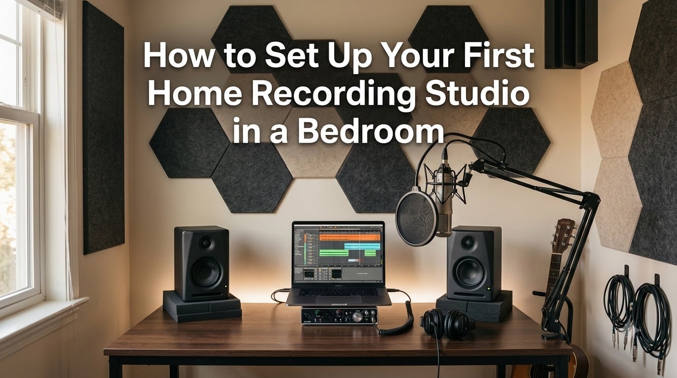 How to Set Up Your First Home Recording Studio in a Bedroom