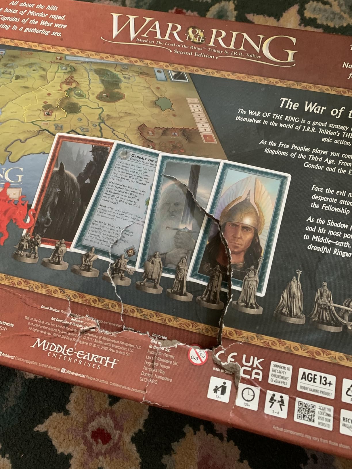 Fantasy Flight Games Ares Games War of The Ring 2nd Edition, Multi-Colored (AGS WOTR001), 2 to 4 Players customer photo 1