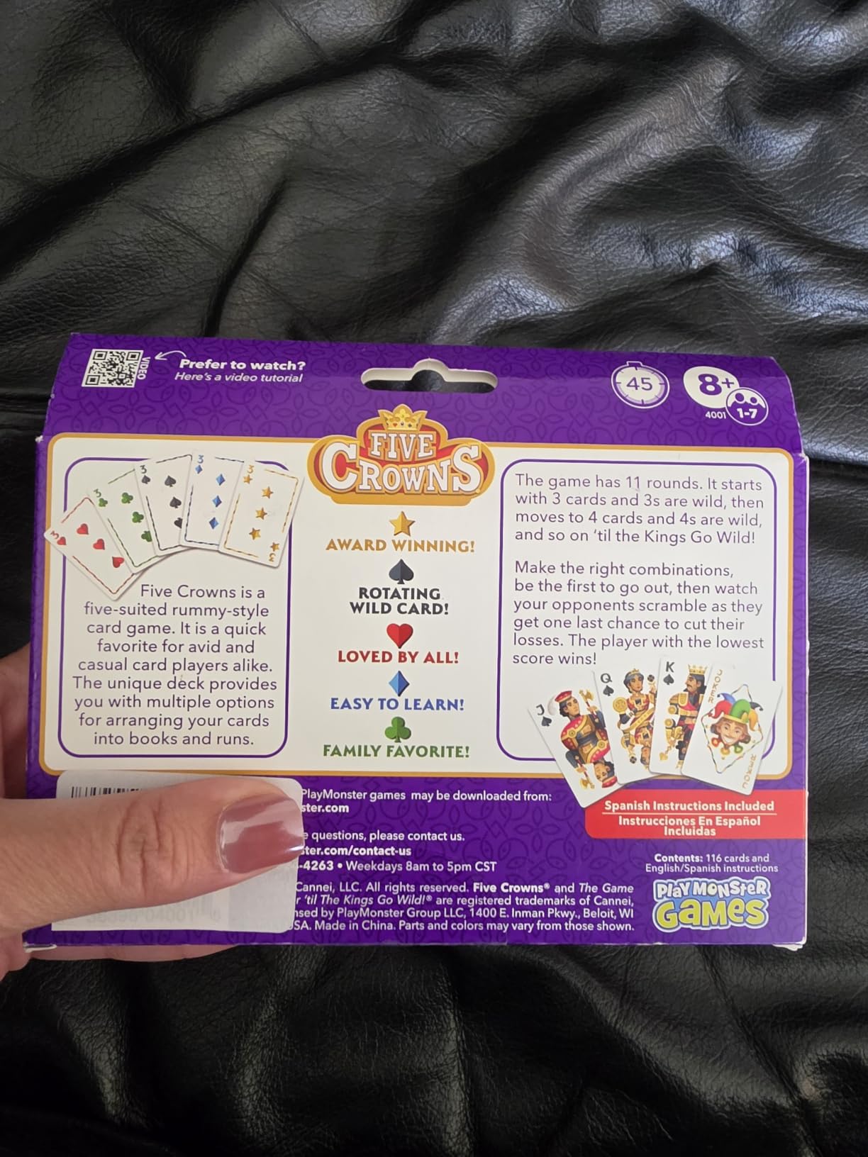 Five Crowns Rummy Style Card Game for Kids and Adults, Family Game Night customer photo 2