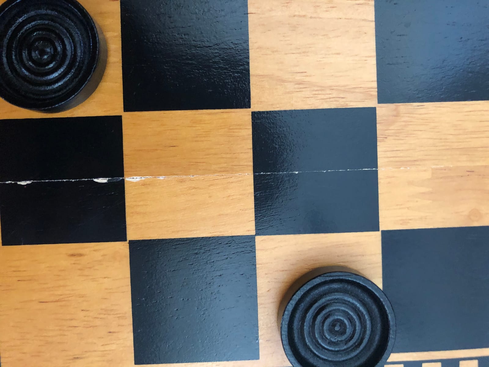 WE Games Solid Wood Checkers Board Game – 14.5-Inch Vintage Checkers Set with Inset Grooves & 24 Red & Black Board Game Pieces – Fun Family Table Game customer photo 1