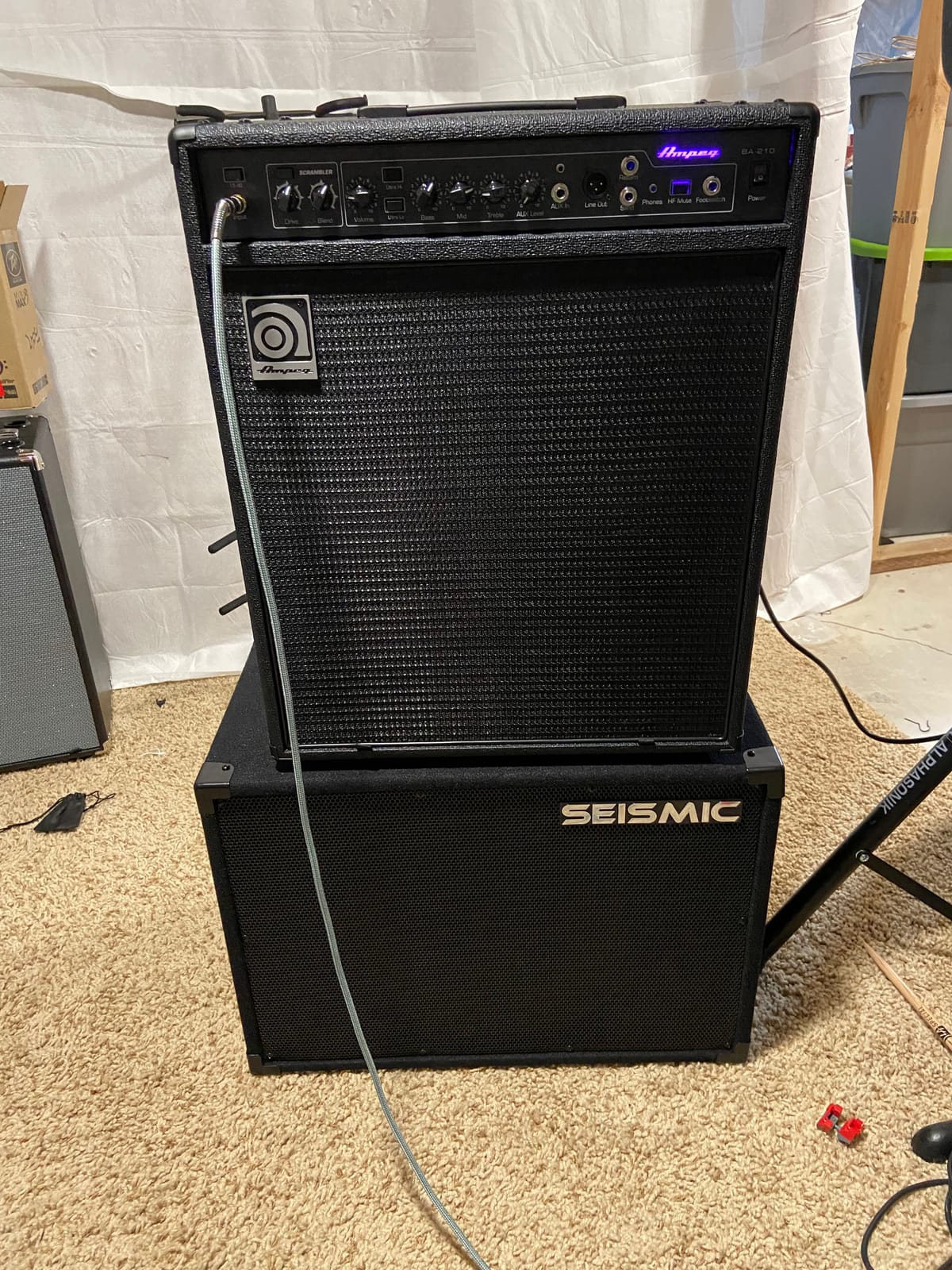 Seismic Audio Speakers 15” Bass Guitar Speaker Cabinet, 300 Watts RMS Speakers, 1 x 15 customer photo 1