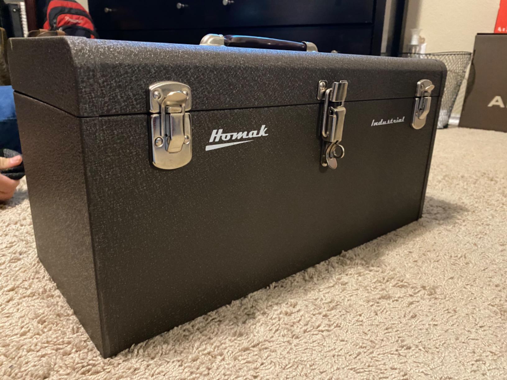 Homak 20-Inch Industrial Steel Toolbox, Brown Wrinkle Powder Coat, BW00200200 customer photo 1