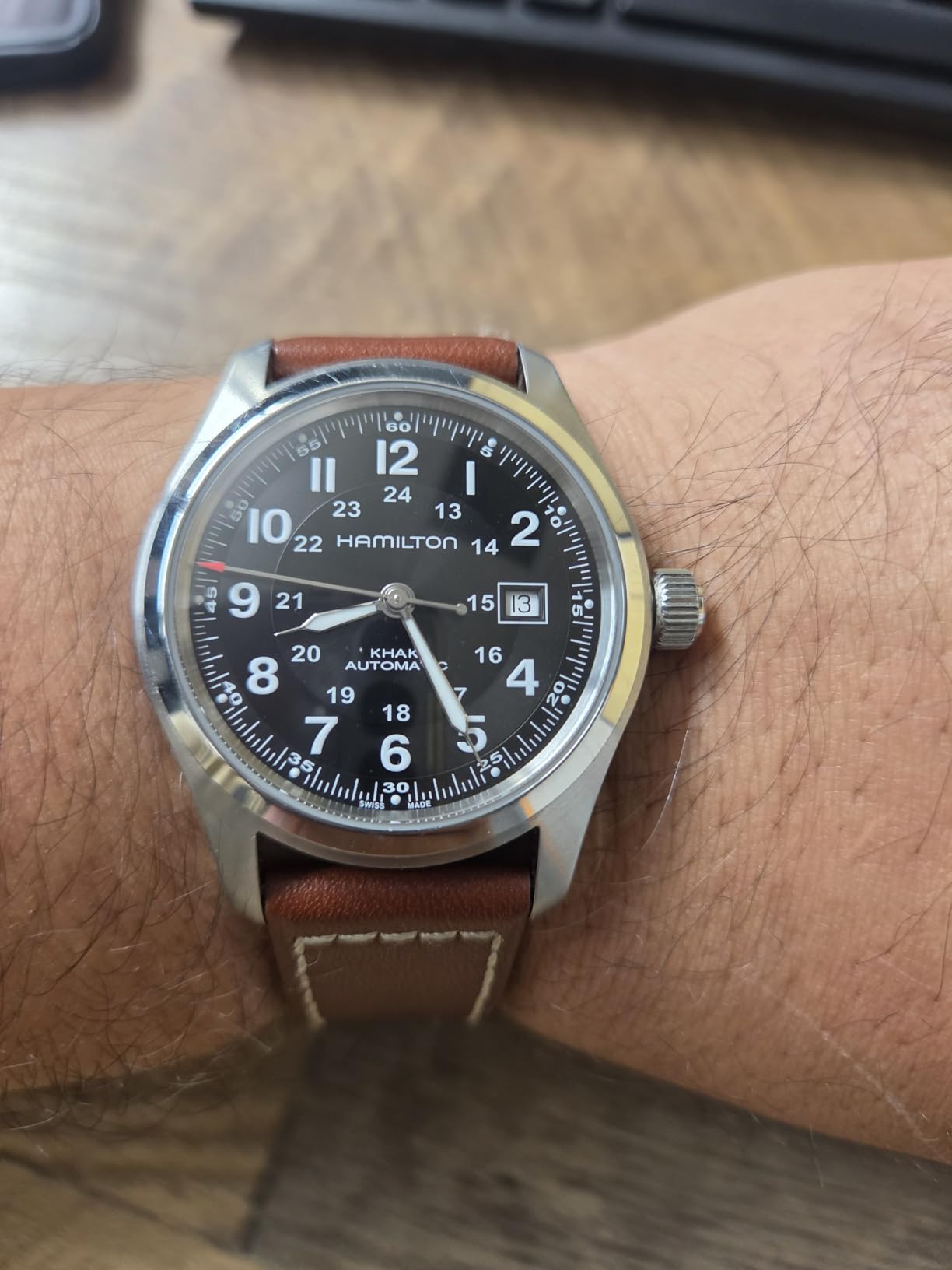 Hamilton Khaki Field Titanium Automatic Men's Watch, 42mm Case customer photo 1
