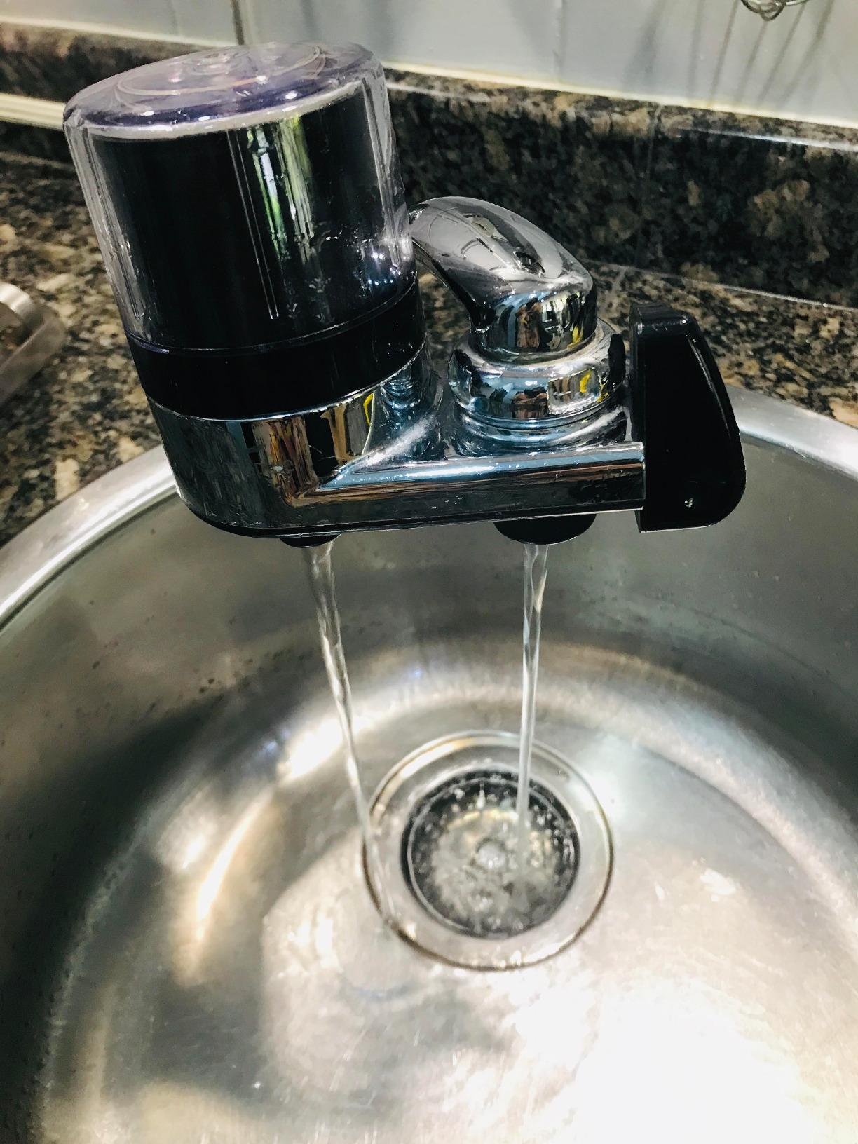 Instapure F2 Essentials Faucet Water Filter System, Chrome with Clear Cap customer photo 2