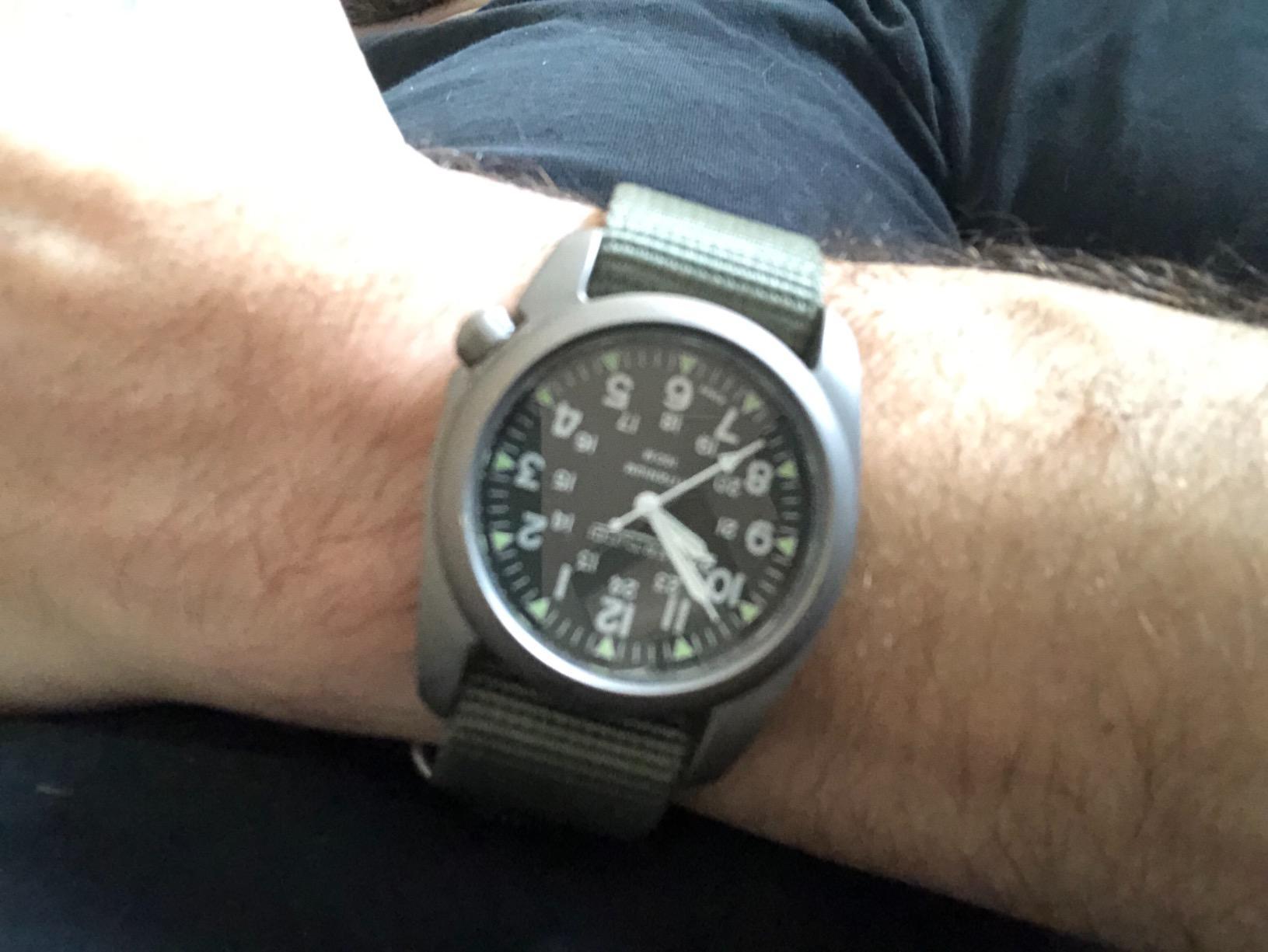 BERTUCCI A-2T Vintage Watch | Green Dial | Swiss Super Luminous Technology | Blending Vintage U.S Military and Titanium Innovation | Built for Performance | 12030 customer photo 2
