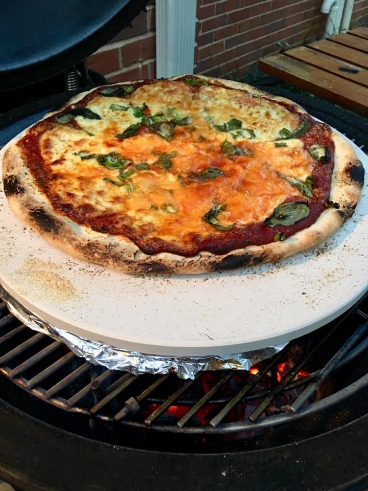 Kamado Joe 15-inch Ceramic Pizza Stone for Brick-Oven Style Pizza Compatible with Kamado Joe Classic Joe 18-inch Charcoal Grill and Smokers, Model KJ-PS23 customer photo 1