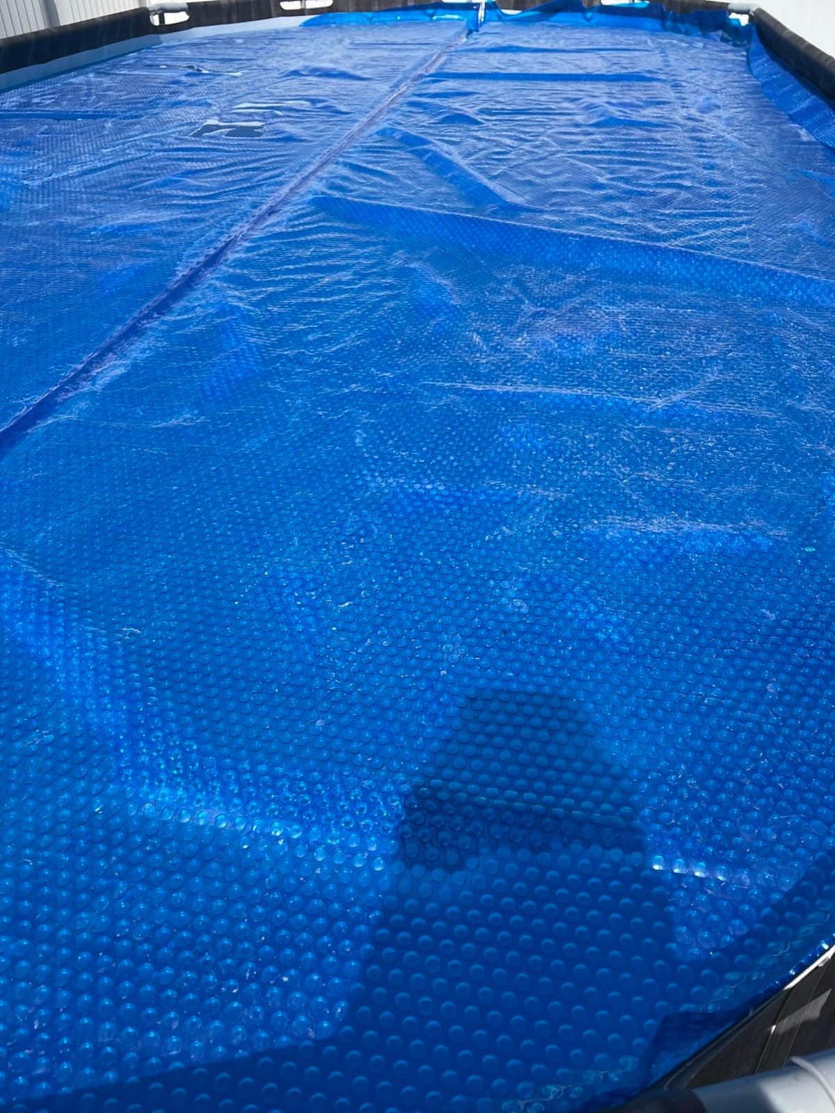 Blue Wave 16x32-ft Rectangle Solar Pool Cover 12-Mil Blue – Solar Cover for Above Ground Pool & Inground Pool, Thermal Bubble Blanket for Heat Retention & Reduced Evaporation customer photo 2