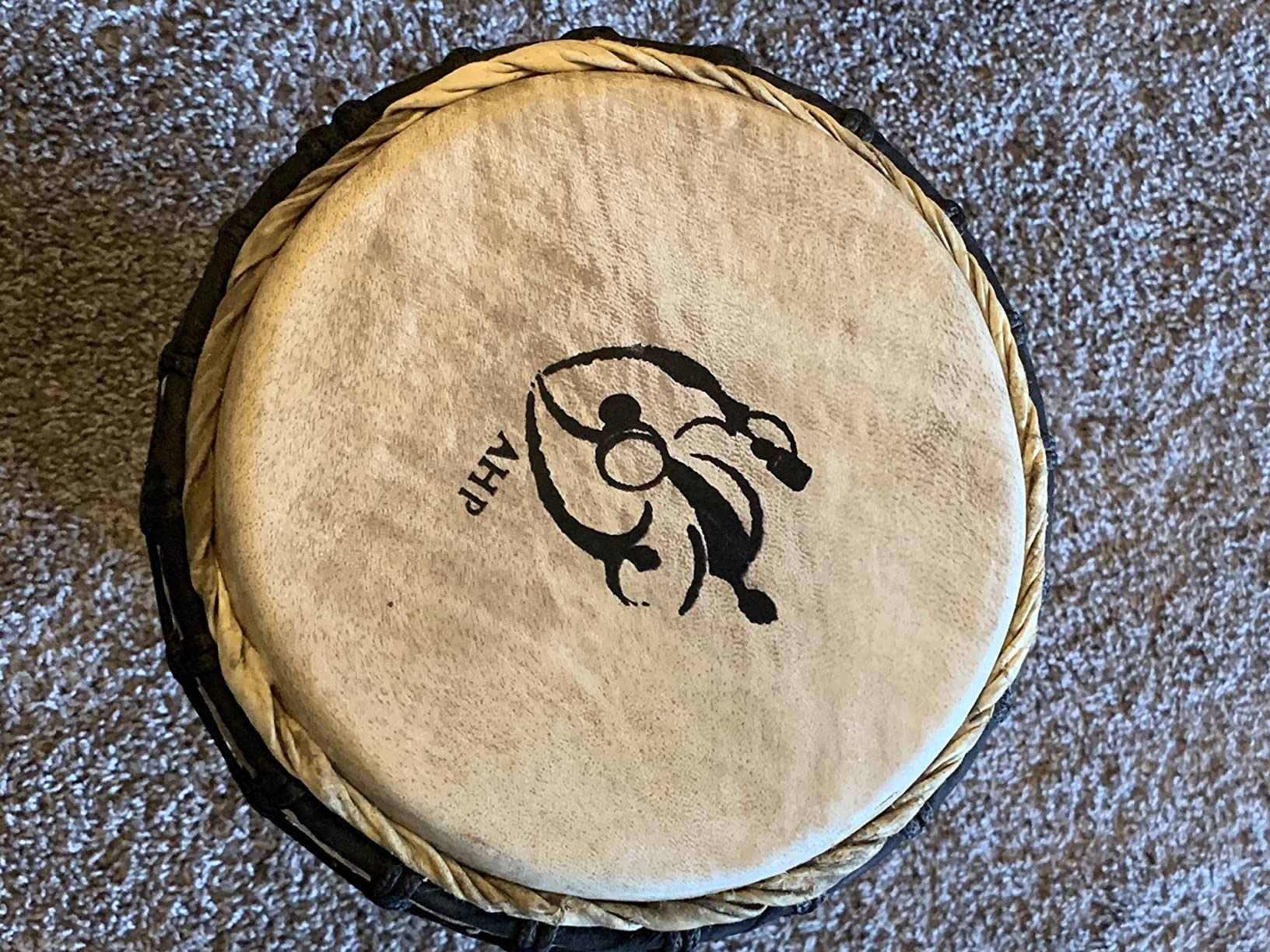Africa Heartwood Project Hand-Carved Djembe Drum from Africa - 9