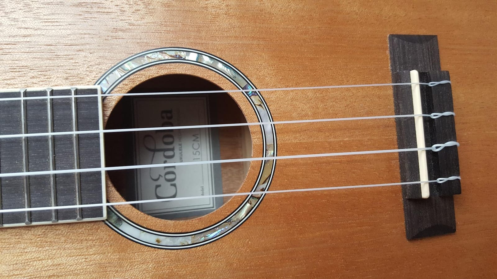 Cordoba 15CM Concert Ukulele - Hand Crafted With Mahogany Top, Back & Sides, Authentic Abalone Rosette & Satin Finish & Premium Italian Aquila Strings - For Beginners & Professionals customer photo 2