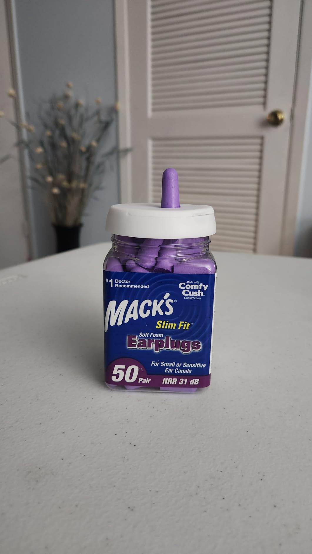 Mack's Slim Fit Soft Foam Earplugs, 50 Pair - Small Ear Plugs for Sleeping, Snoring, Traveling, Concerts, Shooting Sports & Power Tools | Made in USA customer photo 2