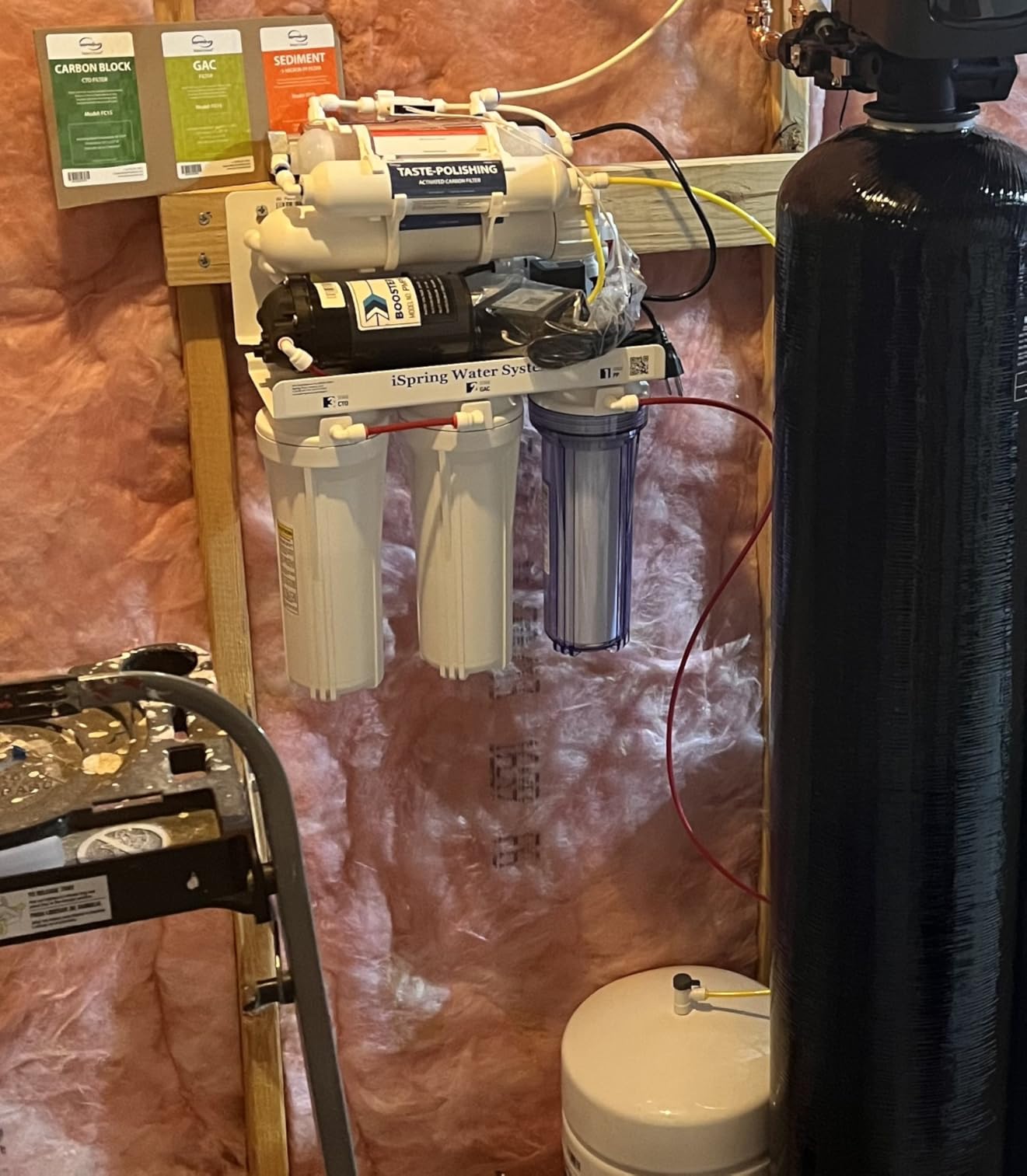 iSpring RCC1UP-AK, 100 GPD 7-Stage Reverse Osmosis Under Sink Water Filtration System with Boost Pump, Alkaline Remineralization and UV Filter, Patented Top-Mounted Faucet Design for Easy Installation customer photo 1