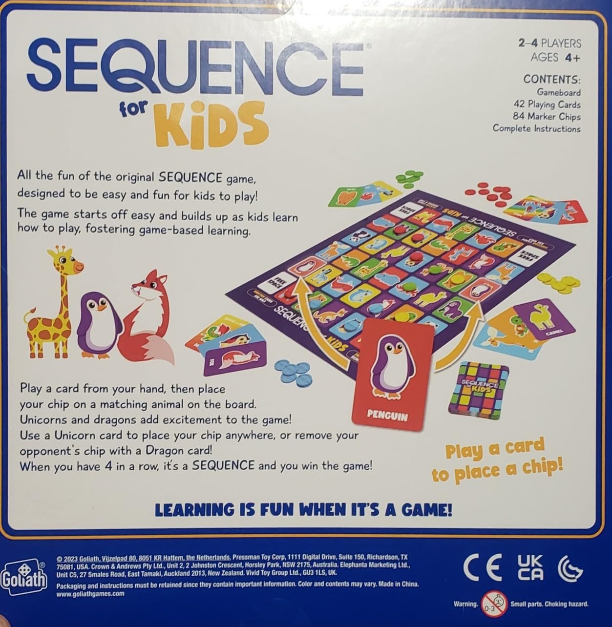 Jax SEQUENCE for Kids -- The 'No Reading Required' Strategy Game by Jax and Goliath, Multi Color, 11 inches (2-4 players) (Packaging May Vary) customer photo 2