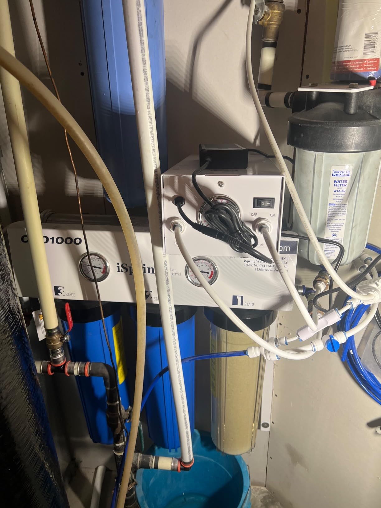 iSpring RCB3P Tankless Reverse Osmosis Filtration System, 300 GPD Under Sink RO System, Reduces TDS, 1.5:1 Pure to Drain, Booster Pump & Pressure Gauge for Residential & Light Commercial Use customer photo 1