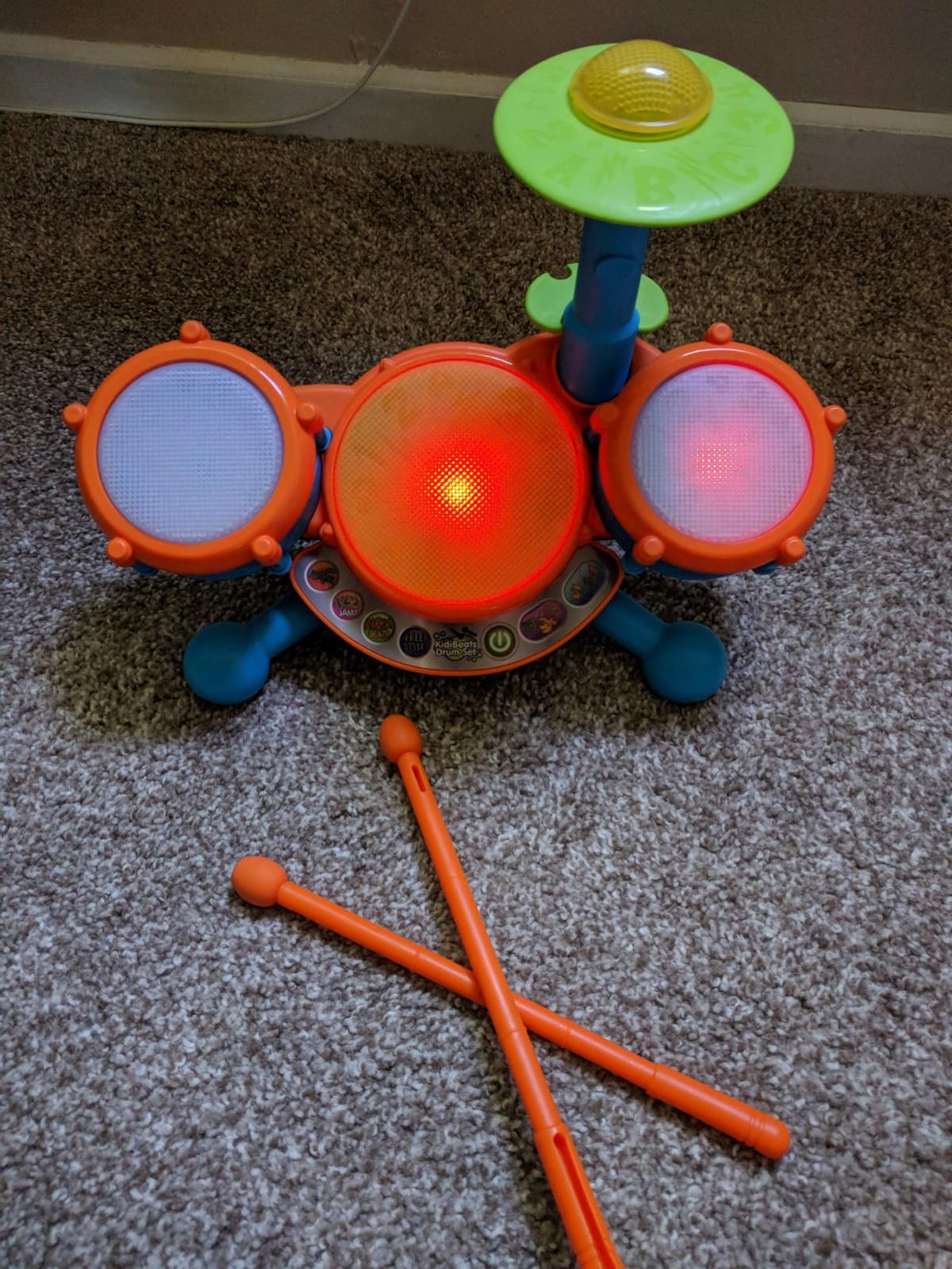 VTech KidiBeats Kids Drum Set, Orange customer photo 2