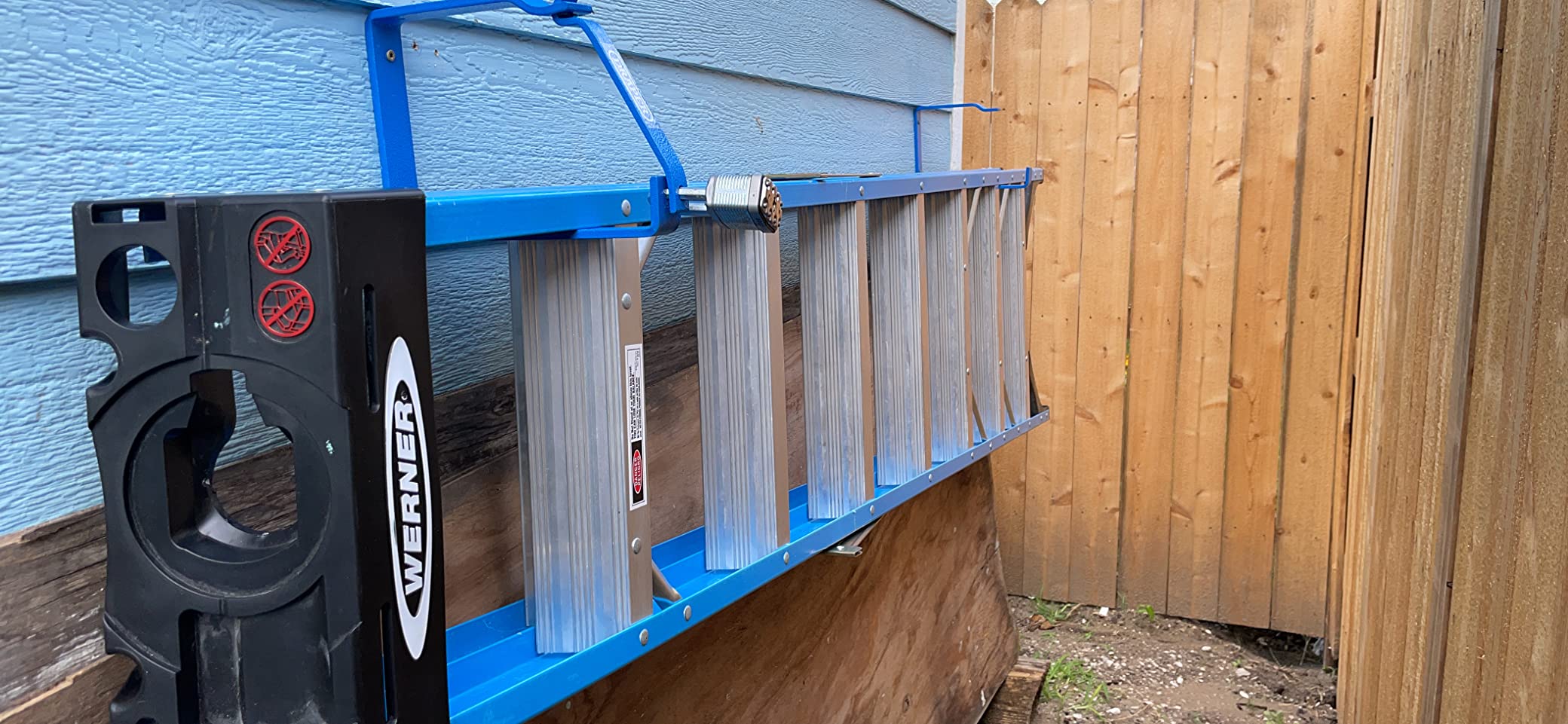 Draper Heavy Duty Ladder Hooks | 25cm Wall Mount Storage Brackets | Securing Lock Garage Organiser | 24808 customer photo 1