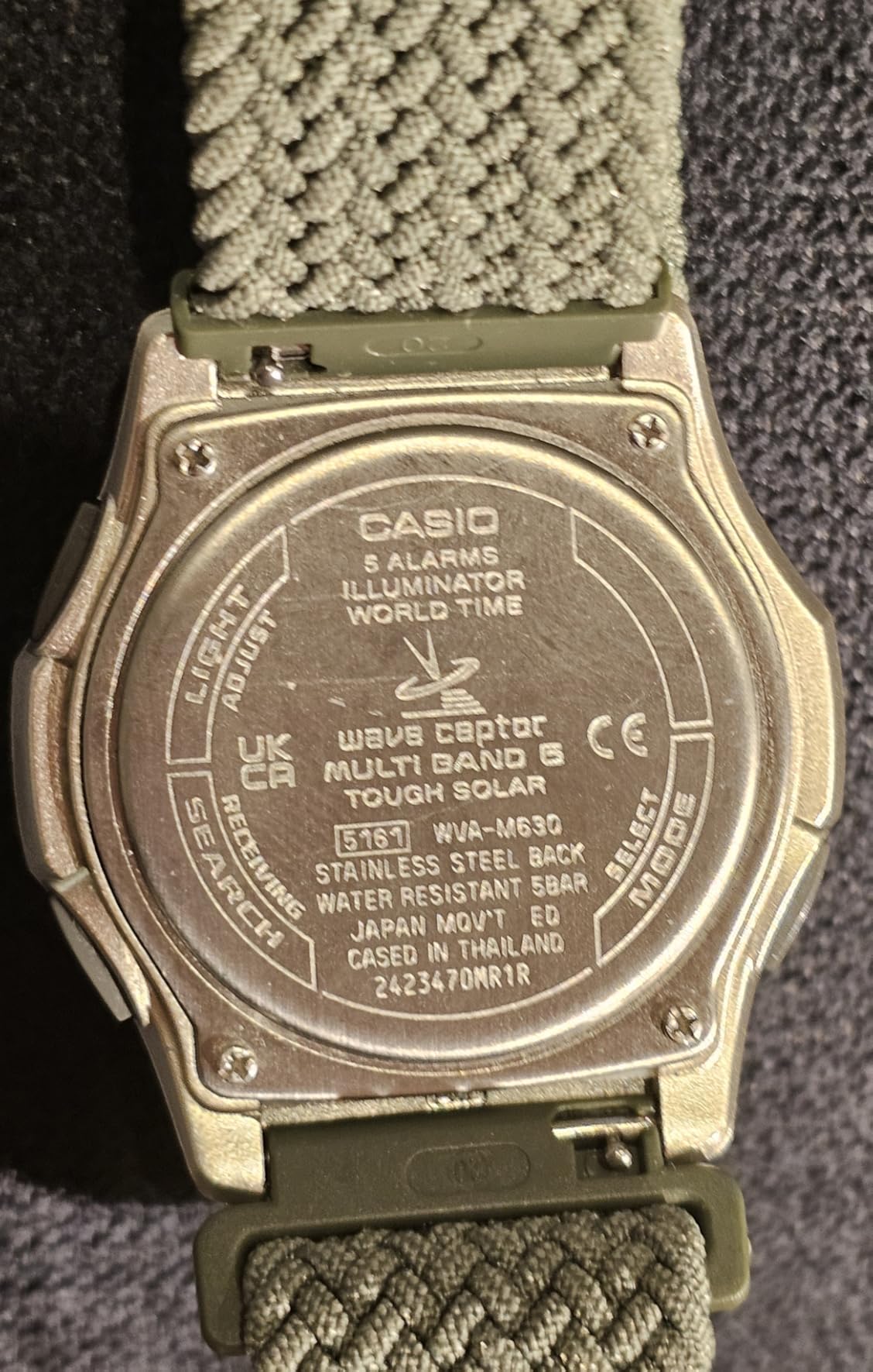 Casio Wave Ceptor Tough Solar MULTIBAND6 Men's Watch WVA-M630B-3AJF (Japan Import) customer photo 1