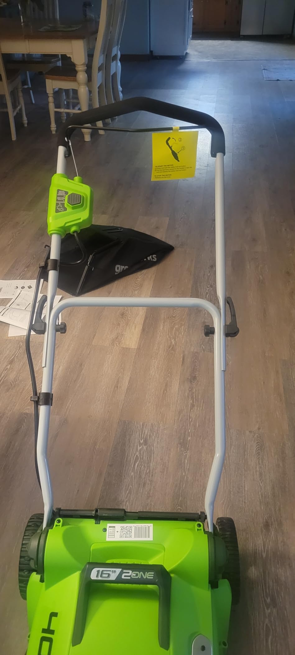 Greenworks 40V 16in Push Lawn Mower, 4.0 Ah Battery and Charger customer photo 1