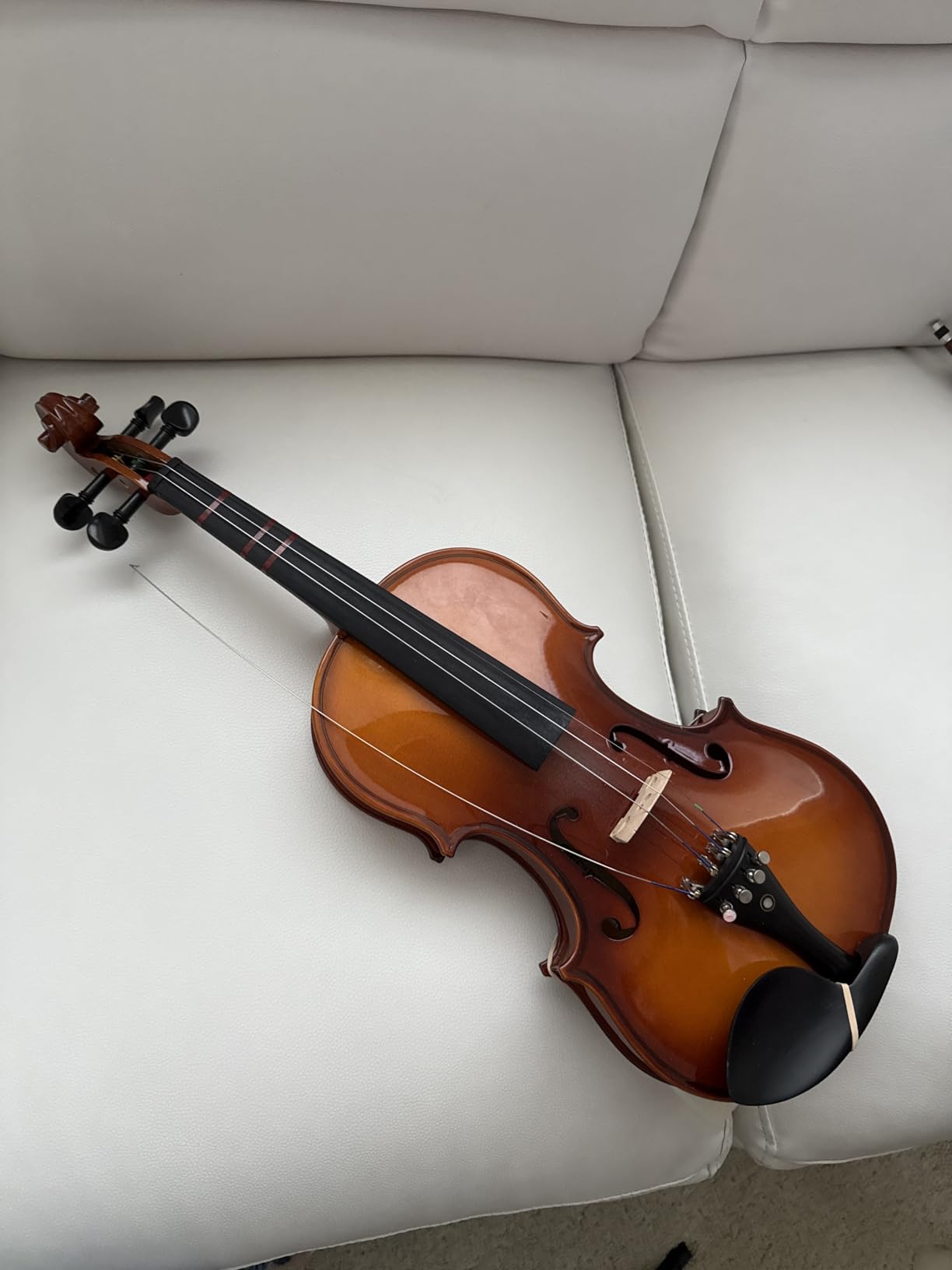 Cecilio 1/2 Violin Solidwood Violin with Hard Case, Bow, Rosin, Tuner, Shoulder Rest & Lesson Book – Ideal for Beginners customer photo 1