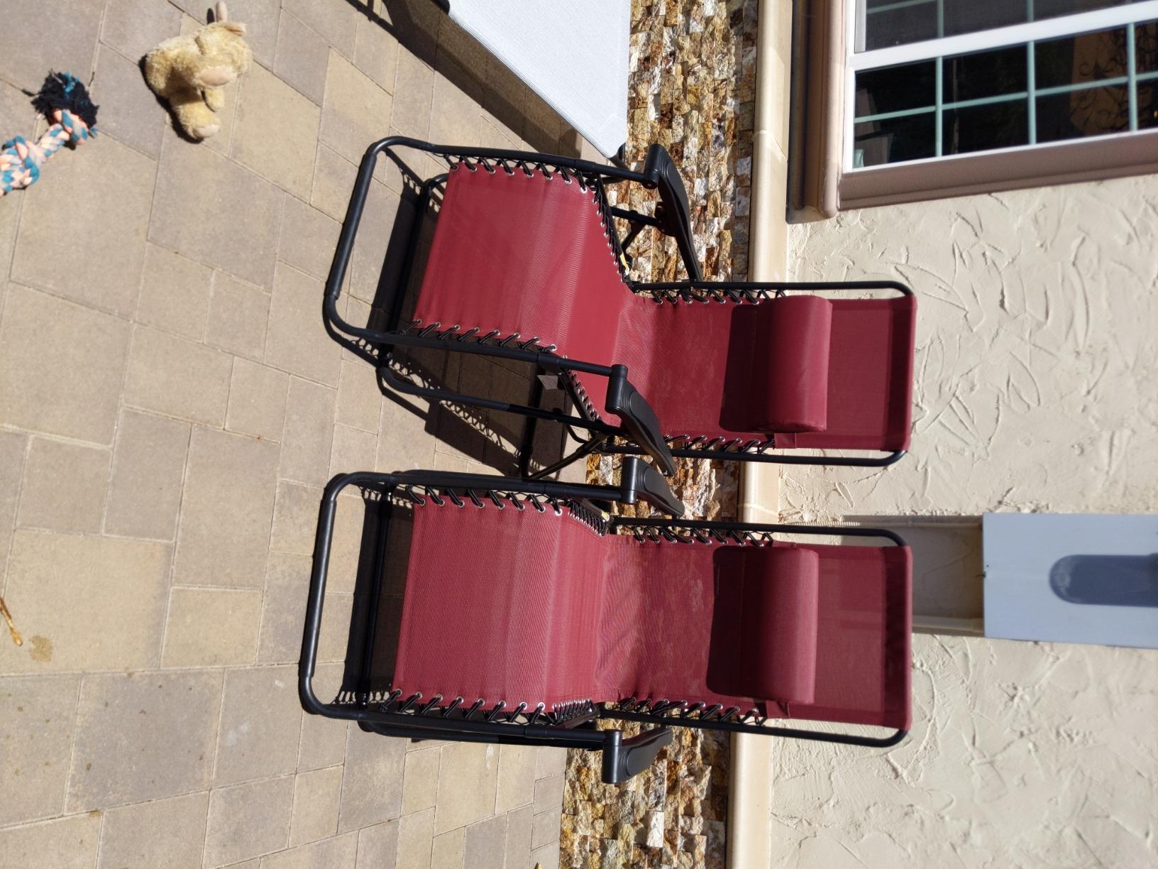 Caravan Canopy Infinity Zero Gravity Steel Frame Patio Deck Chair, Beige (Pair) customer photo 2