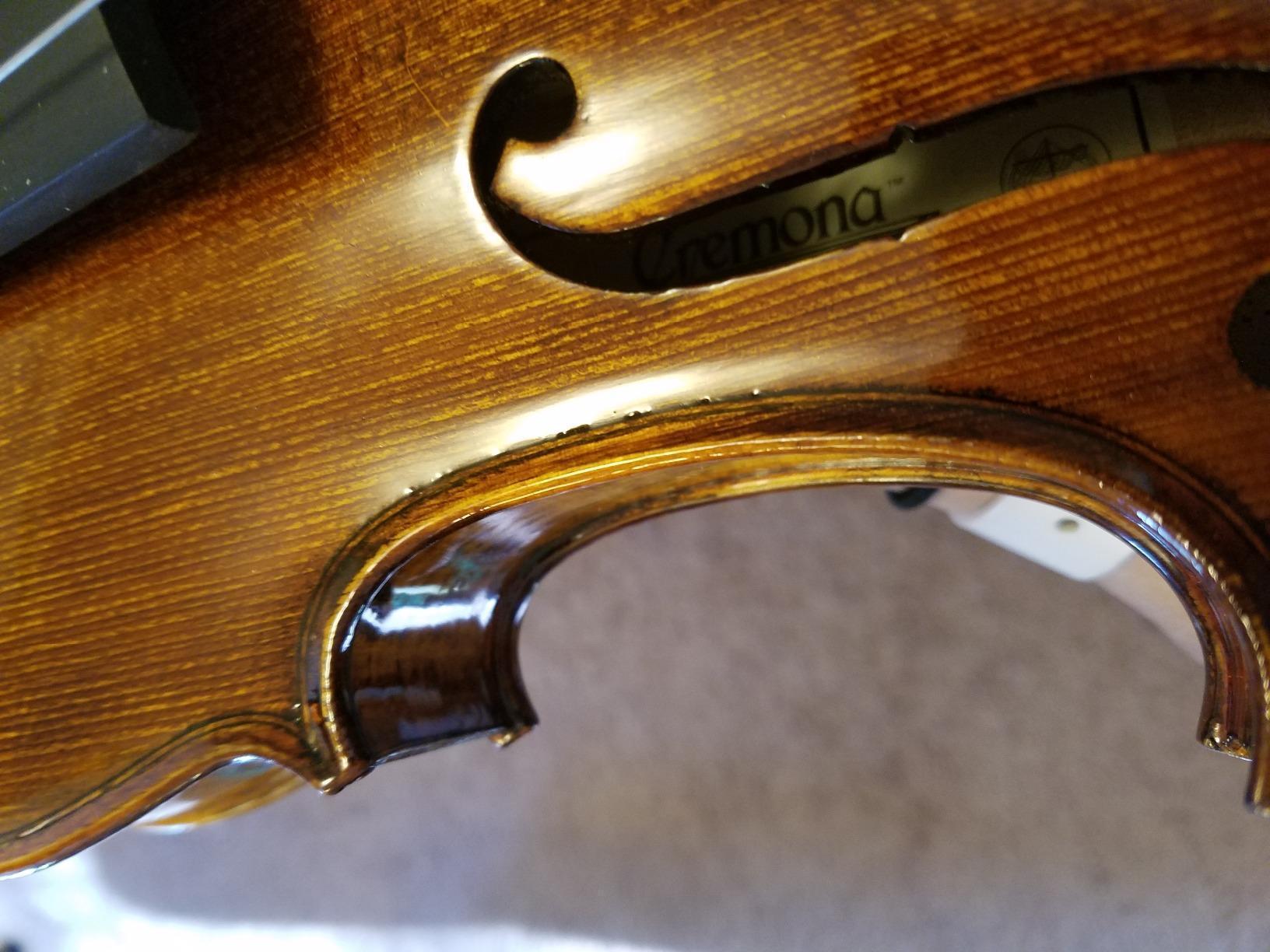 Cremona SV-500 4/4 Premier Artist Violin Outfit – Full Size Student & Professional Violin with Solid Spruce Top, Maple Back, Ebony Fittings, Case & Bow customer photo 2