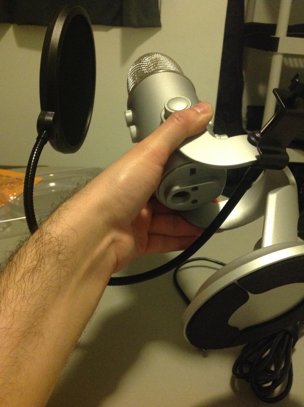 Pop Filter Screen for Microphones - Gooseneck Clamps Compatible with Blue Yeti Microphone - Great Gift customer photo 2