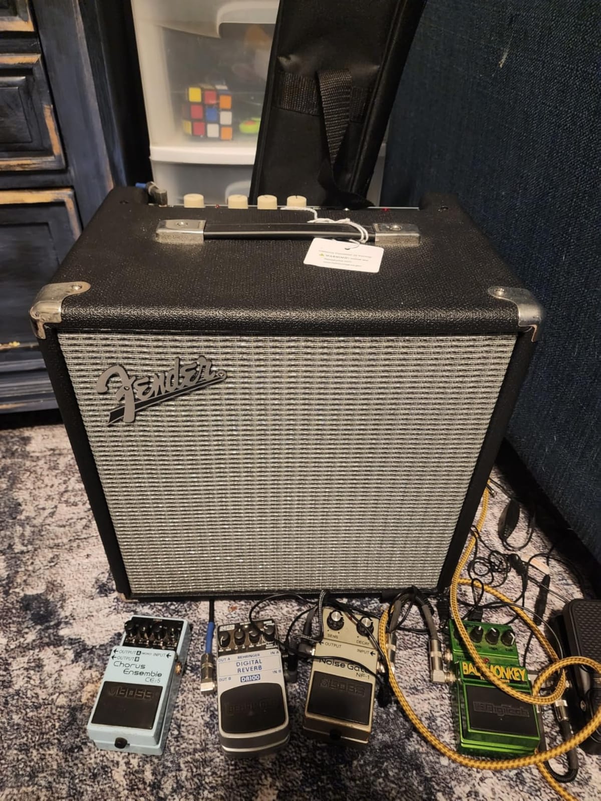 Fender Rumble 25 V3 Bass Guitar Amplifier Combo, 25 Watt with 8