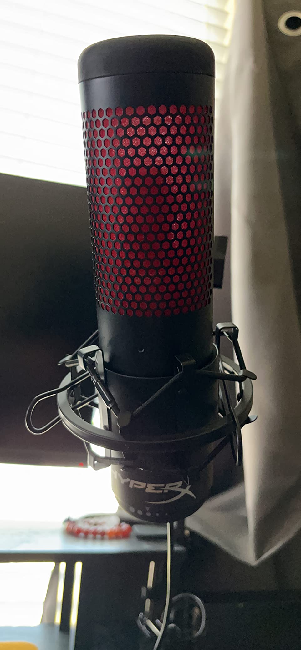 Black Universal Microphone Shock Mount for Large Diameter Diameter 48-51mm Condenser Microphone Metal Construction customer photo 2