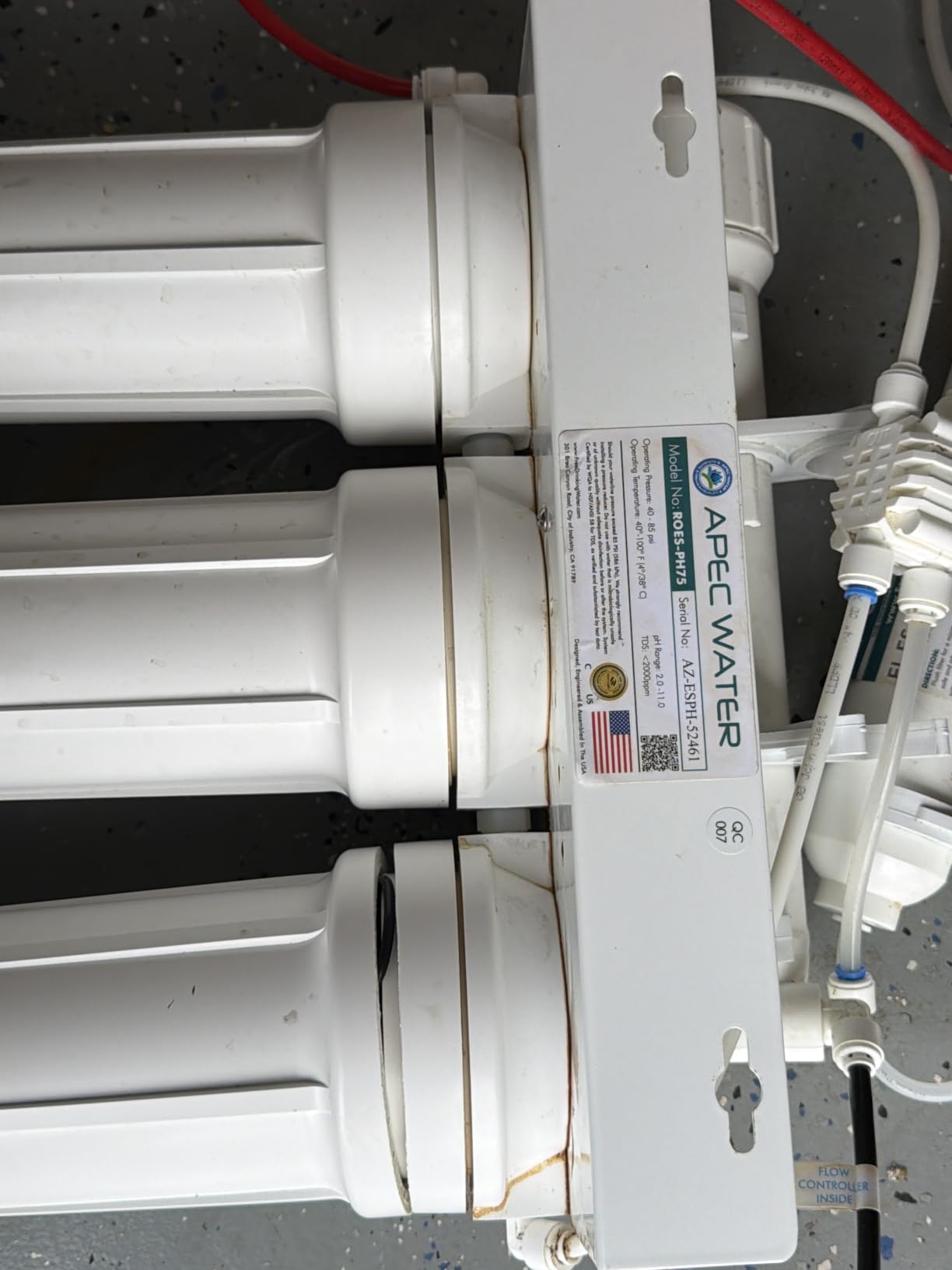 APEC Water ROES-PH75, 6-Stage Under Sink RO System, Alkaline, 75 GPD customer photo 1