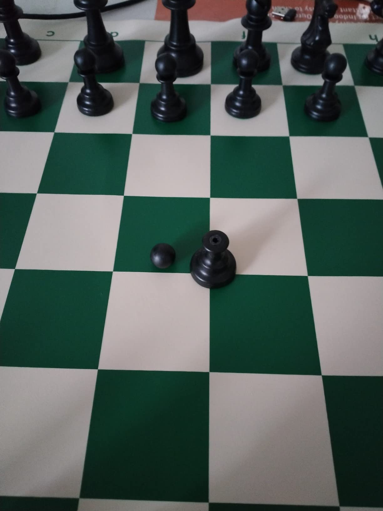 Deluxe Chess Set Combination - Triple Weighted - by US Chess Federation (Forest Green) customer photo 2