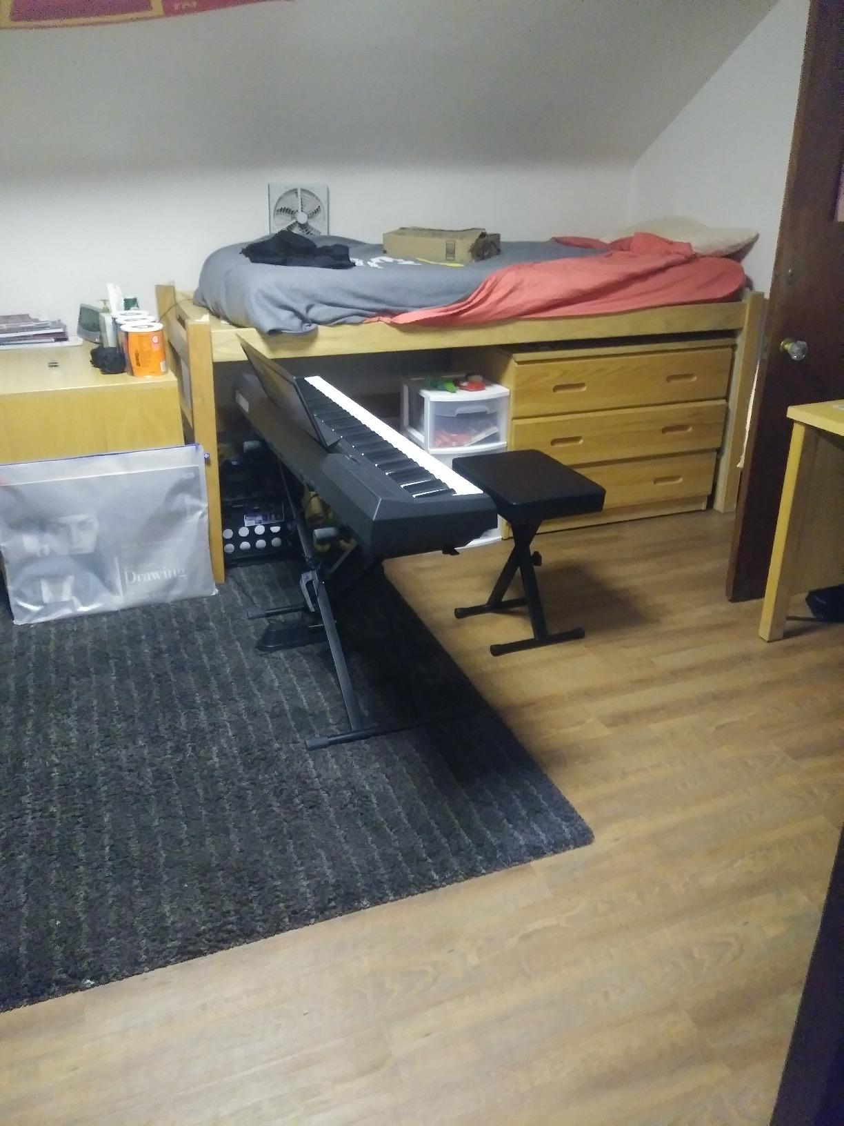 Yamaha P115 88-Key Weighted Action Digital Piano with Sustain Pedal, Black customer photo 2