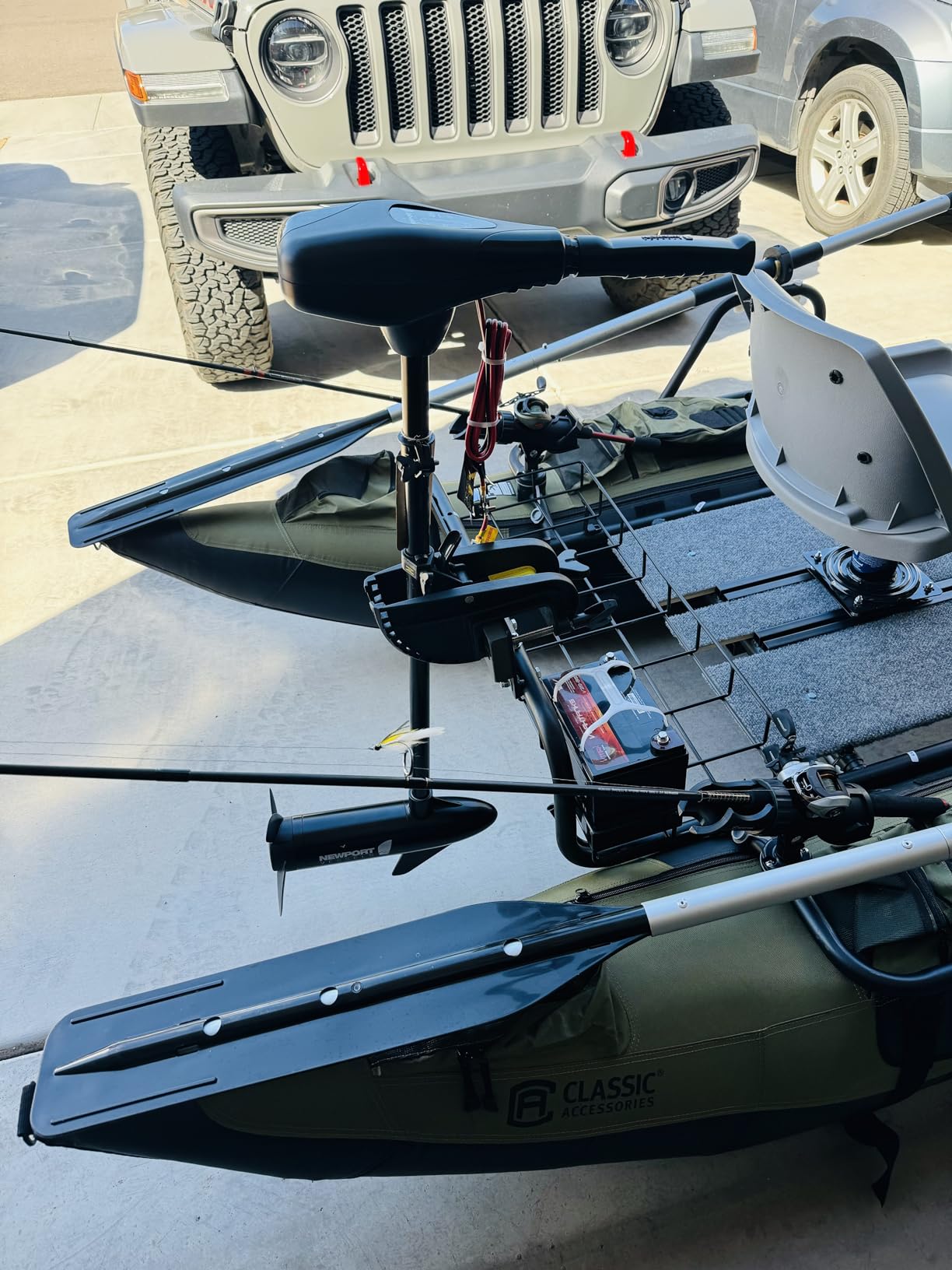 Newport NV-Series Thrust Saltwater Transom Mounted Trolling Electric Trolling Motor w/LED Battery Indicator customer photo 1