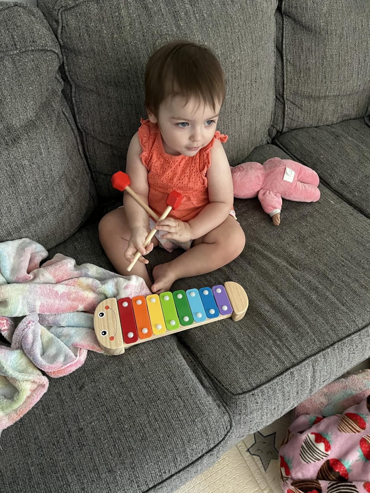 Melissa & Doug Caterpillar Wooden Xylophone Musical Toy Set customer photo 1