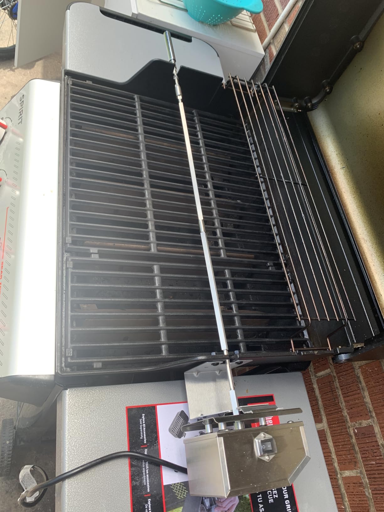 onlyfire Stainless Steel Rotisserie Kit for Weber Spirit 200/300 Series customer photo 1