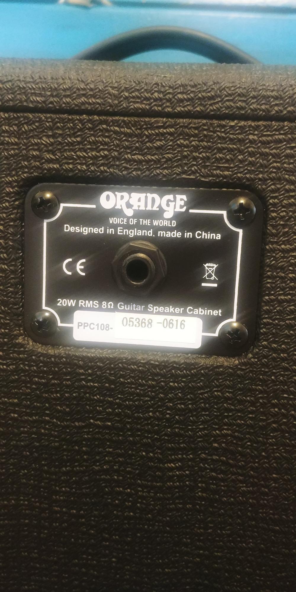 Orange PPC108 Cabinet 20 Watts 8 Ohms 1x8 Inch customer photo 1