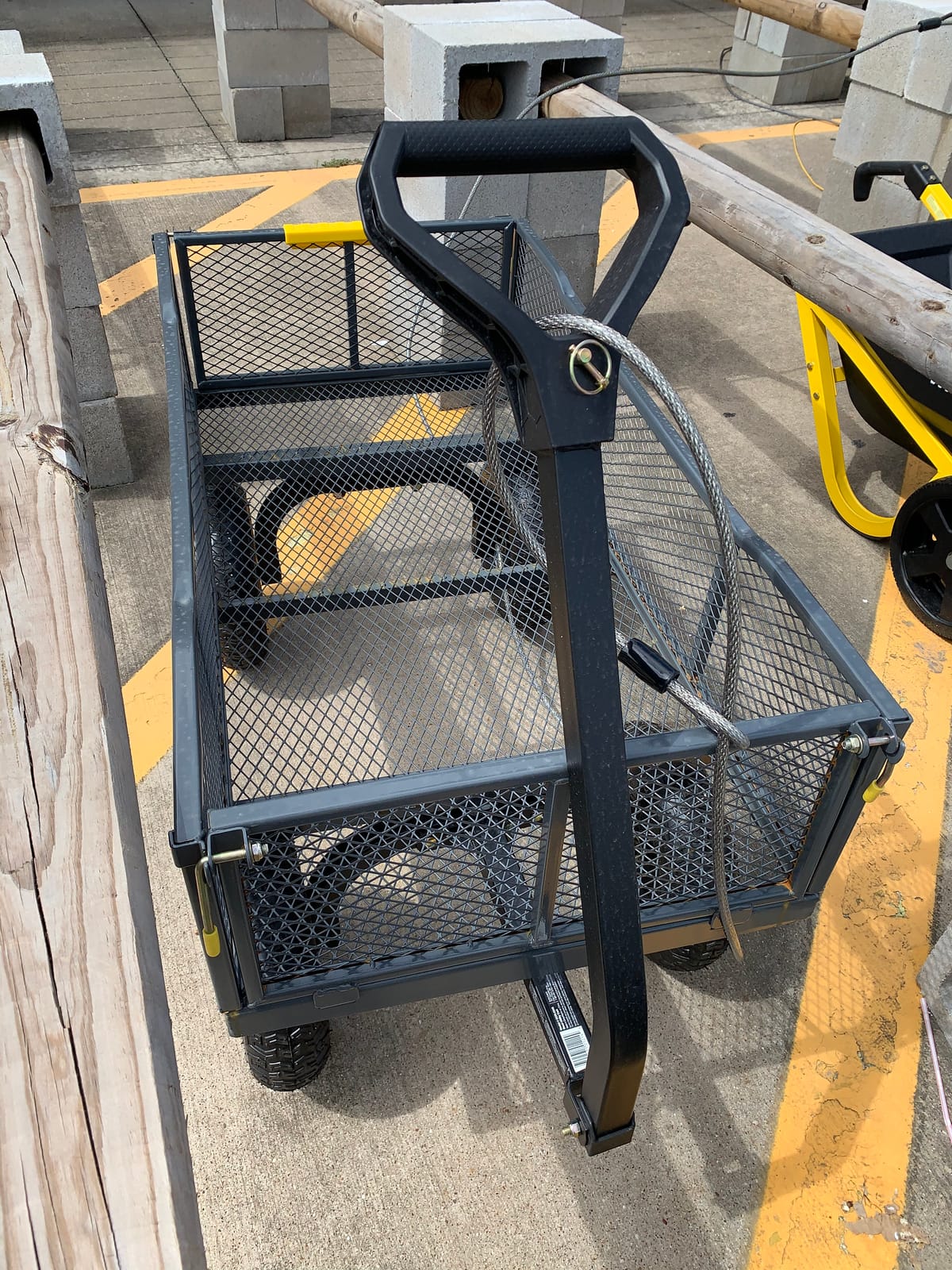 Gorilla Carts Steel Utility Garden Cart, 1000 lb. Capacity, Gray customer photo 2