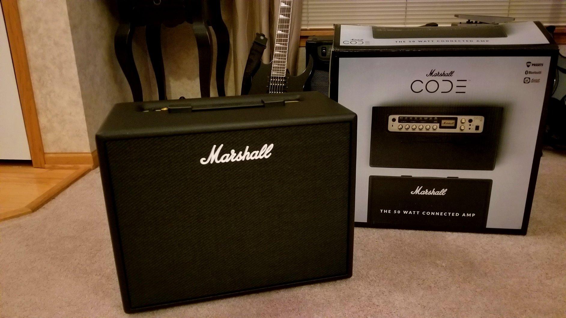 Marshall CODE50 Digital Combo Electric Guitar Amplifier - Black customer photo 1