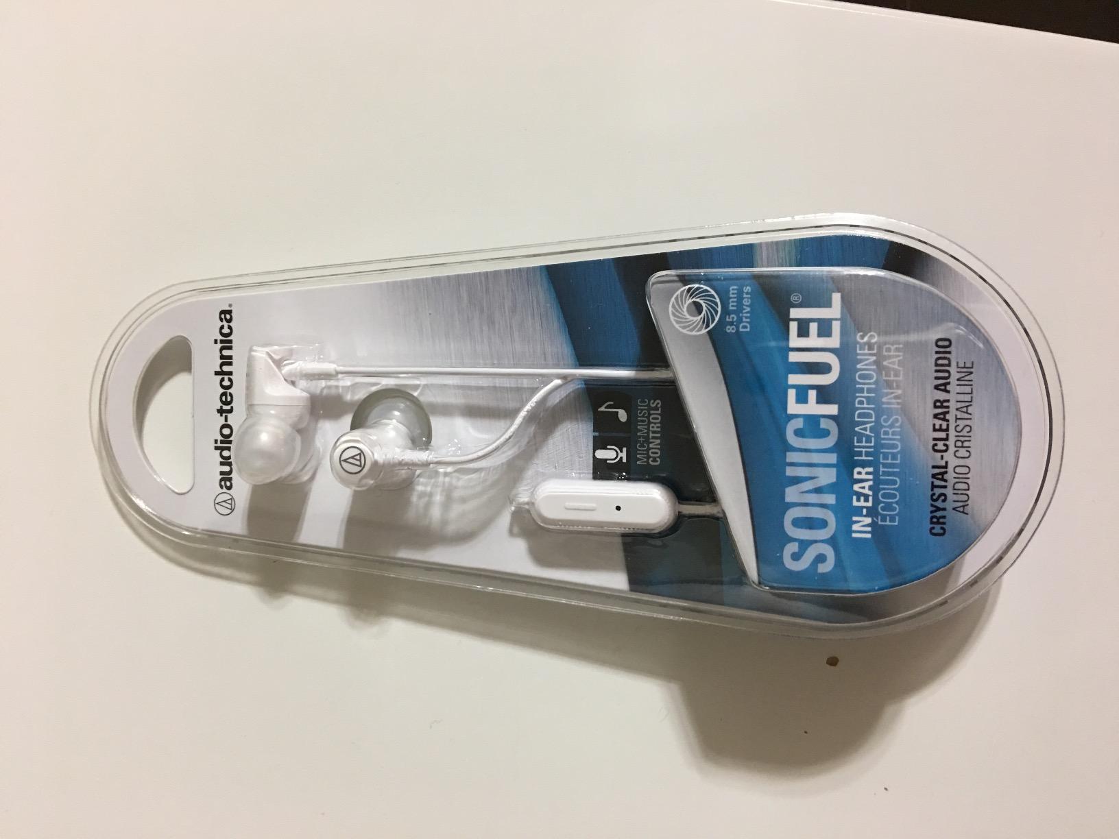 Audio-Technica ATH-CLR100iSBK SonicFuel In-Ear Headphones with In-Line Microphone & Control, Black customer photo 2