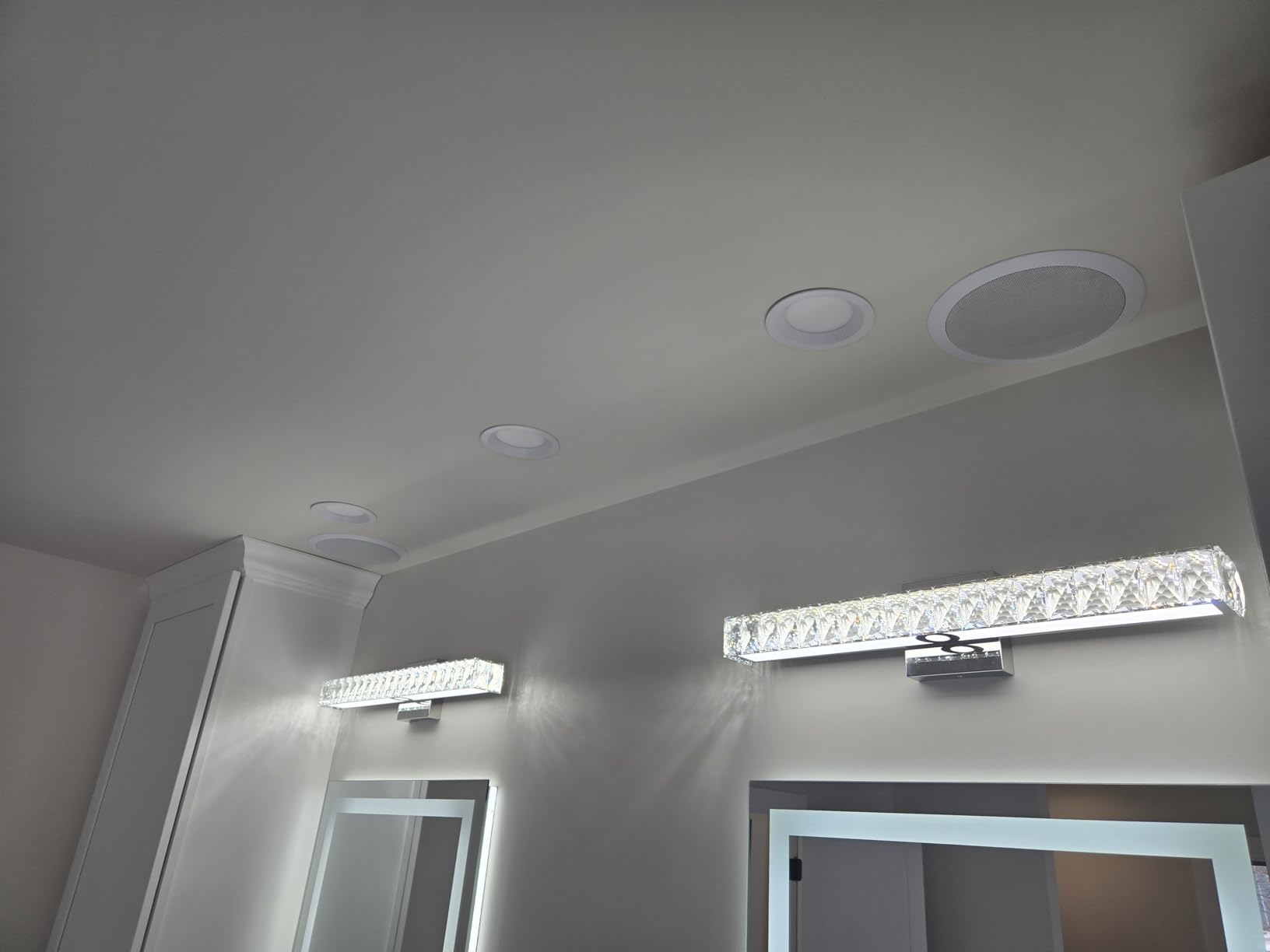 Pyle 6.5” Pair Bluetooth Flush Mount In-wall In-ceiling 2-Way Speaker System Quick Connections Changeable Round/Square Grill Polypropylene Cone & Polymer Tweeter Stereo Sound 150 Watt (PDICBT652RD) customer photo 1