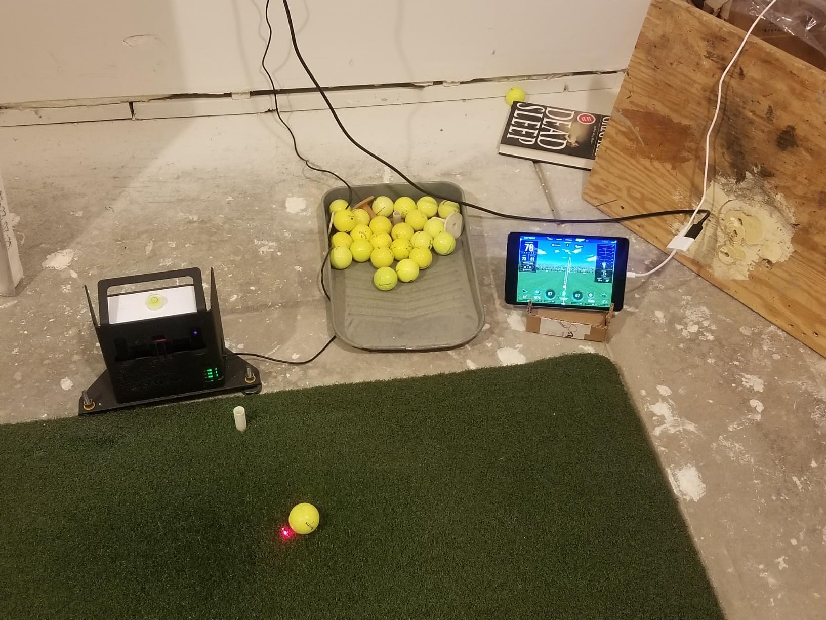 SKYTRAK Golf Launch Monitor | Photometric Technology for Ball Speed, Carry & Total Distance, Spin Rates, Launch & Shot Shape Data | Golf Simulator & Practice customer photo 1
