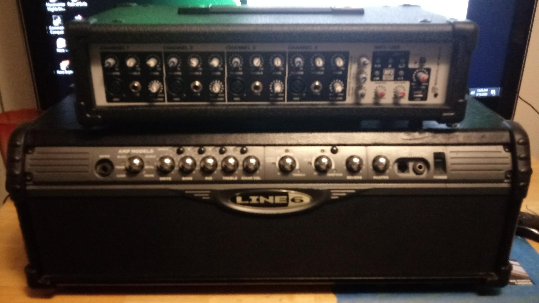 Rockville RPM45 1800w Powered 4-Channel Mixer Amplifier, USB, EQ, Effects, Phantom Power, Durable Wooden Enclosure, Compact Design, for Musicians and Small Venues | Phantom Power, Effects Processor, 4 XLR Inputs, 4 TRS Inputs, Echo & Delay, AUX Input, Fan Cooling System customer photo 1