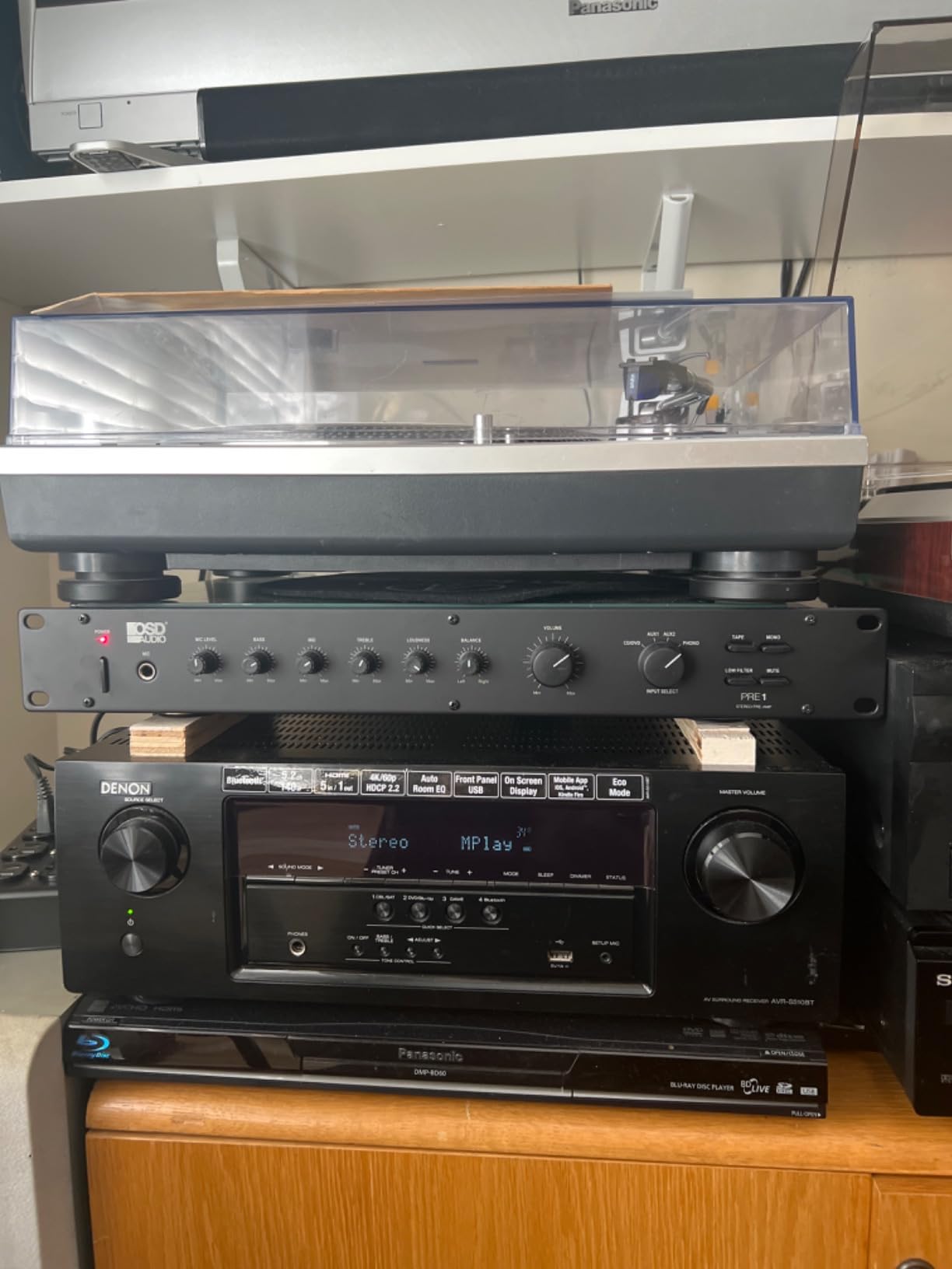OSD Audio Pre-1 High Definition Preamplifier – Multi Source Select Phono Ready customer photo 2