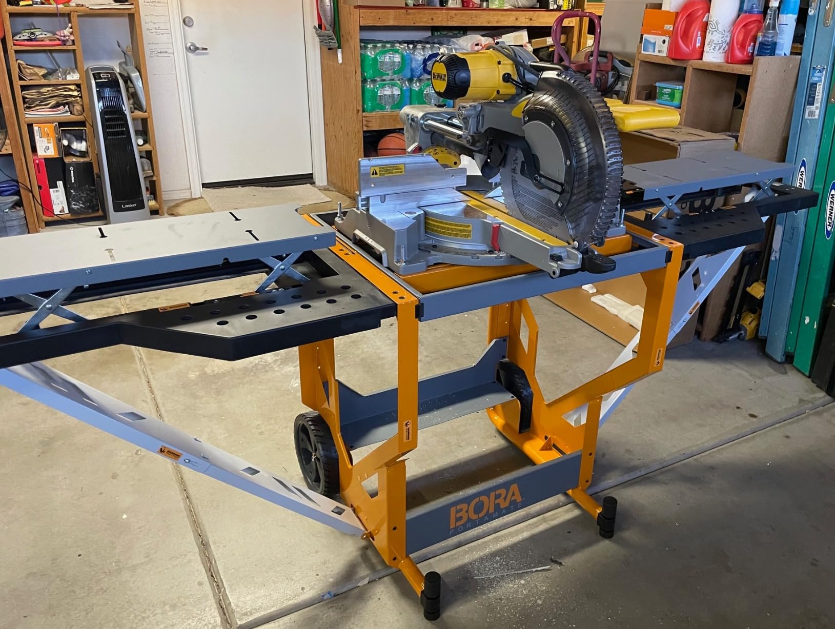 BORA Portacube Miter Saw Stand with Wheels, Rotating Top Workbench PM-8000 customer photo 2
