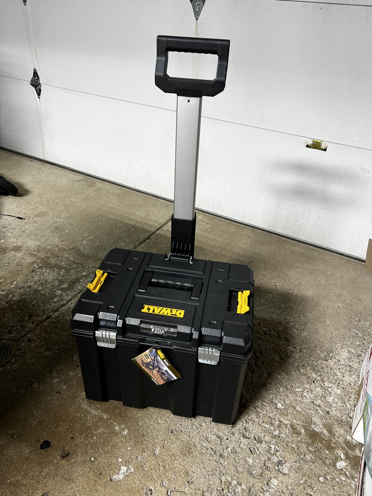DEWALT Tool Box with Wheels Modular, Large Rolling Tool Box With Telescopic Handle, Portable Carrier Deep Stackable TSTAK Storage (DWST17820) customer photo 1