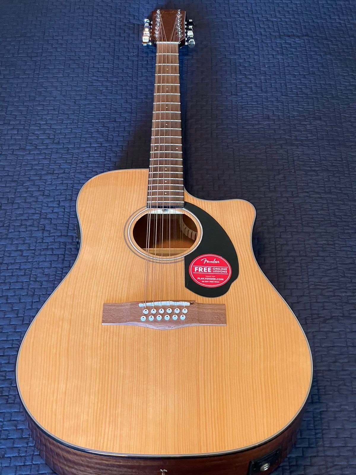 Fender CD-60SCE 12-string Dreadnought Acoustic Guitar, Natural customer photo 1