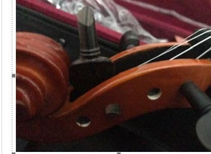 Mendini by Cecilio Violin 4/4 Full Size Set For Beginners - Hand Carved Acoustic Violins Set - Fiddle Solidwood Kit with Hard Case, Two Bows, Tuner, Rosin, Shoulder Rest, Extra Strings, Lesson Book customer photo 2