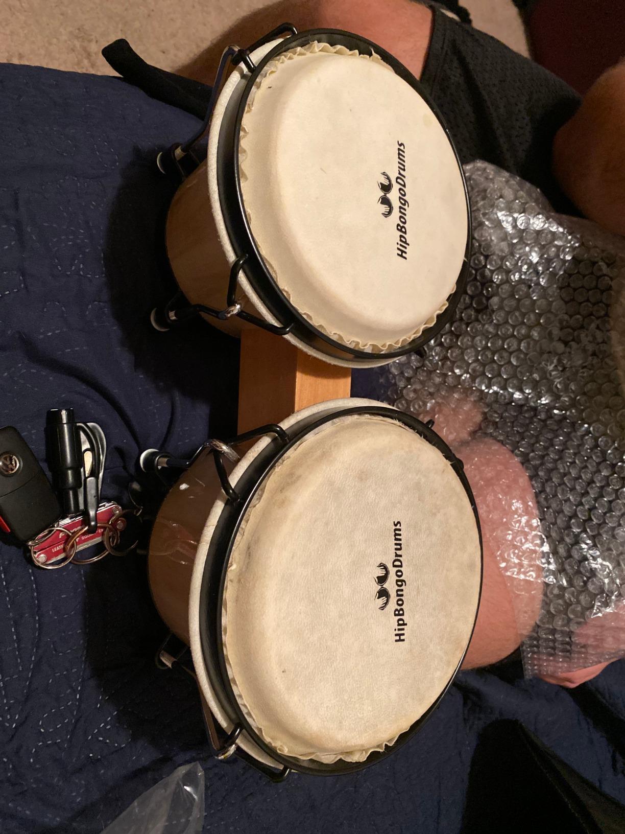 Bongo Drum Set 6 and 7 Inch for Adults Beginners Professionals customer photo 2